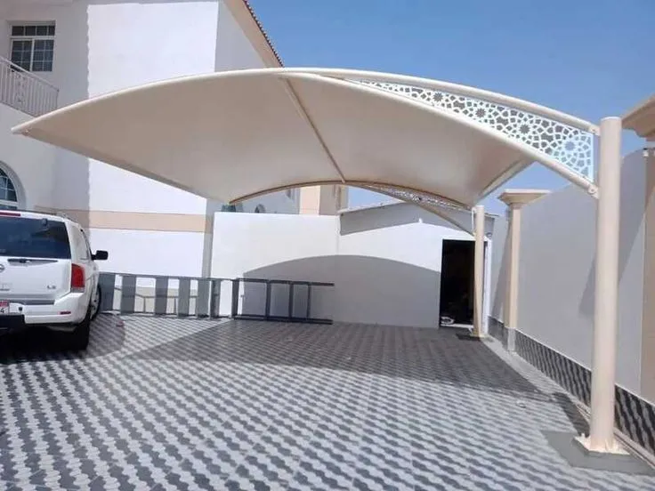 تصميم مظلات  سيارات حي  الملقا