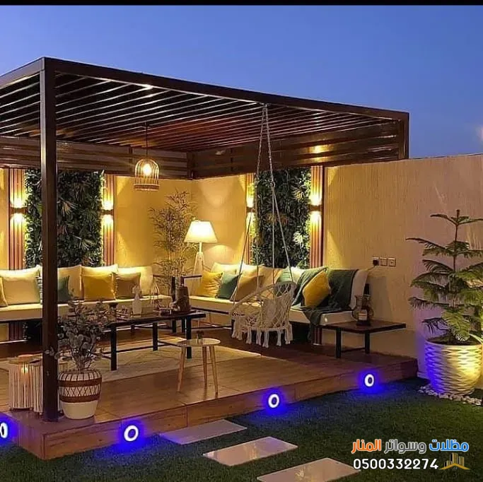 تجهيز جلسات الحدائق المنزلية بأحدث التصاميم الرياض