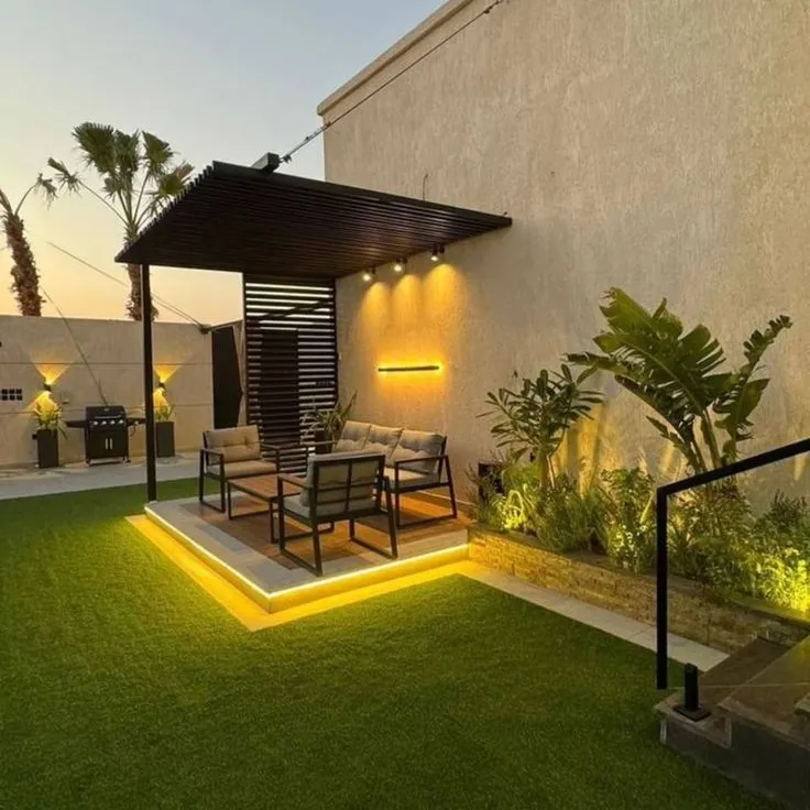 برجولات ديكور حوش جلسات الرياض