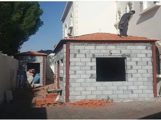 بناء مجلس خارجي قرميد  جنوب الرياض