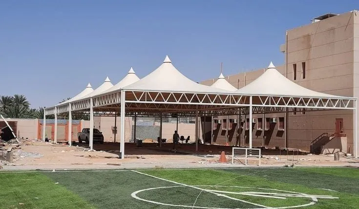 تركيب مظلات مدارس بالرياض 2025 – من مؤسسة المنار