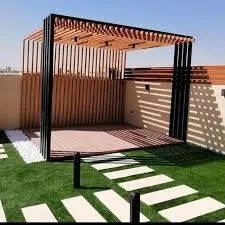 تكلفة البرجولات للمنازل والاستراحات في الرياض 2025 من المنار