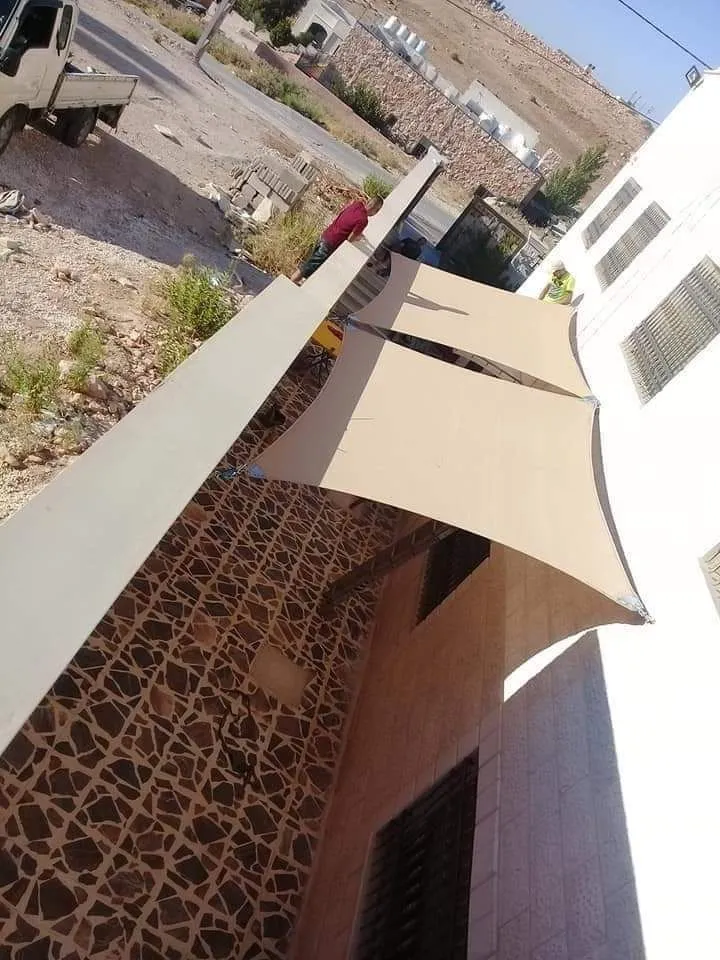 مظلات شد إنشائي في الرياض – تركيب سريع وفني متخصص