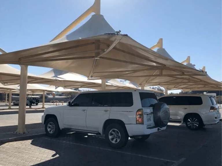 مظلات شد إنشائي في الرياض – تركيب سريع وفني متخصص